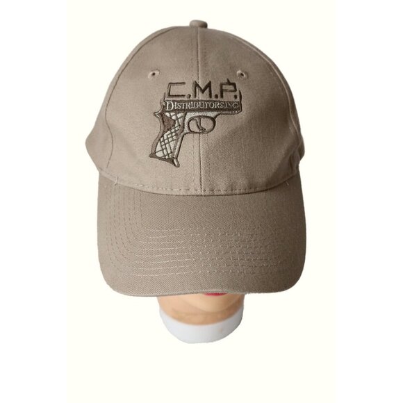 Vintage C.M.P. Distributors Inc. Baseball Cap Embroidered Tan - Picture 1 of 9